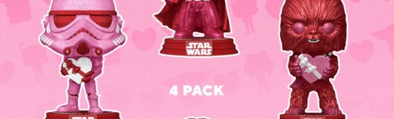 FUNKO POP – Un 4-pack Rose spécial Saint Valentin