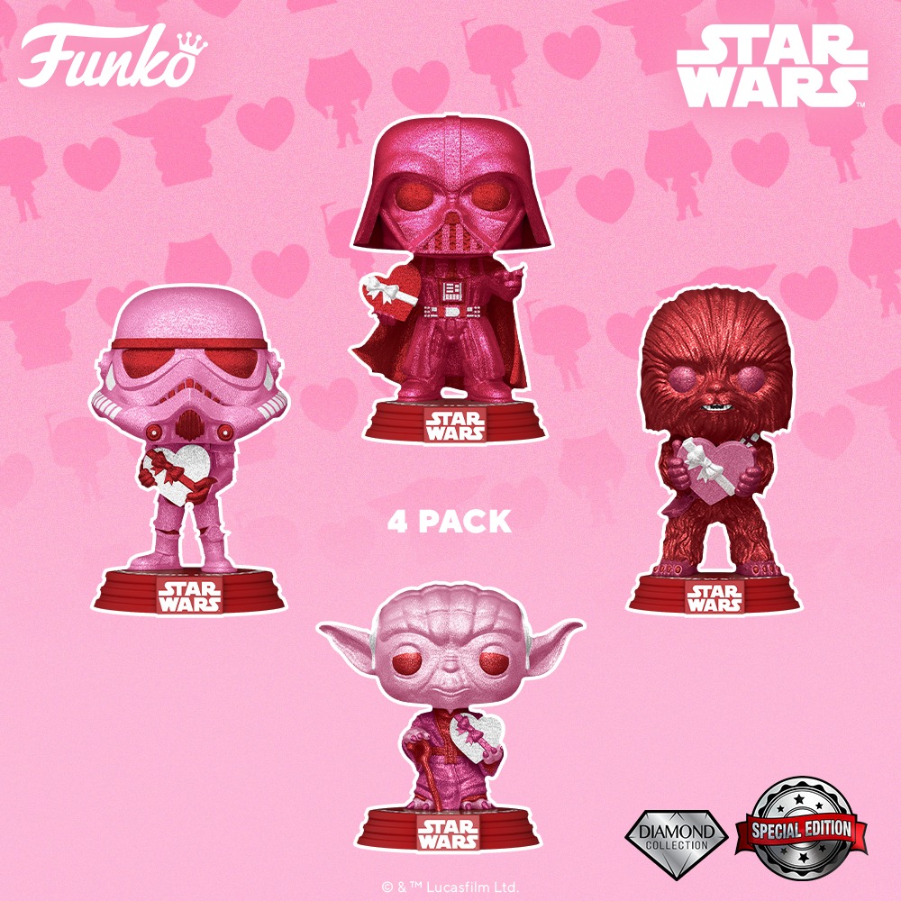 FUNKO POP - Un 4-pack Rose spécial Saint Valentin – Mintinbox