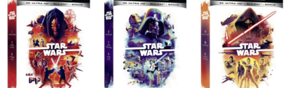 3 nouveaux coffrets de la saga Skywalker en Bluray 4K
