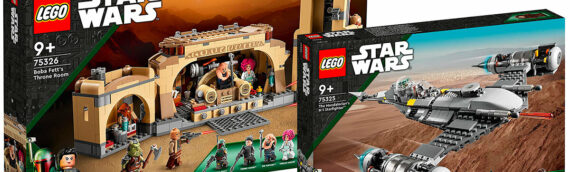 LEGO – Les sets 75325 The Mandalorian’s N-1 Starfighter et 75326 Boba Fett’s Throne Room sont disponibles en précommandes