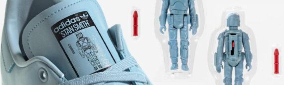 Adidas Stan Smith aux couleurs de la figurine “Boba Fett” Rocket Firing