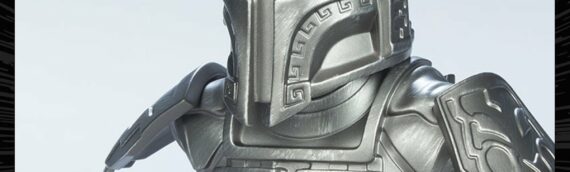 Sideshow Collectibles – Star Wars Celebration Boba Fett Silver Bust par Unruly Industries™