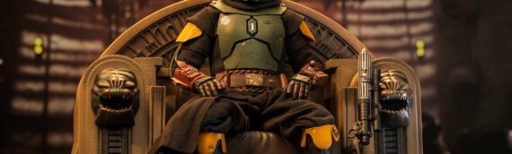 HOT TOYS – Boba Fett on Throne Sixth Scale Figure en version de production