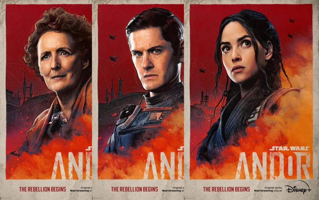 Andor : 3 nouveaux posters de personnages. – Mintinbox
