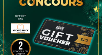 CONCOURS – Calendrier de l’avent : Jour 11 : Deux bons d’achat offerts par Wicked Brick