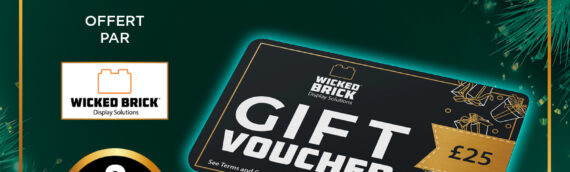 CONCOURS – Calendrier de l’avent : Jour 11 : Deux bons d’achat offerts par Wicked Brick