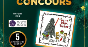CONCOURS – Calendrier de l’avent : Jour 9 : Cinq livres « Petit Papa Vador » de Jeffrey Brown offerts par Huginn & Muninn