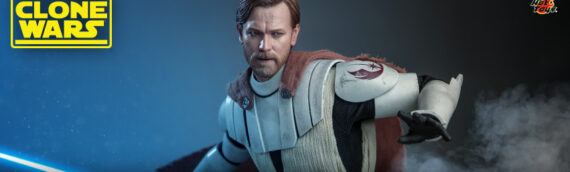 HOT TOYS : Obi-Wan Kenobi Star Wars The Clone Wars Sixth Scale Figures