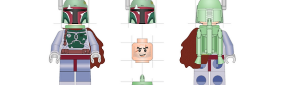 The Retro Draughtsman : LEGO Mini-Fig Art Print