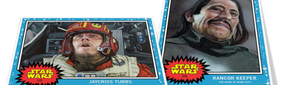 Topps – Star wars Living Set : Le rancor keeper et un pilote Xwing pour cette nouvelle semaine