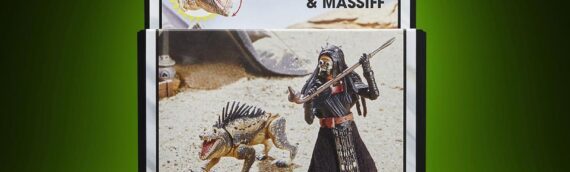 Hasbro – The Vintage Collection : La guerrière tusken et un Massiff