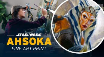 Sideshow Collectibles – Behind the Scene de la peinture « Ahsoka Tano: Hanging in the Balance »