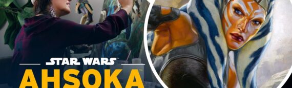 Sideshow Collectibles – Behind the Scene de la peinture « Ahsoka Tano: Hanging in the Balance »