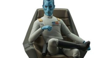 Gentle Giant – Rebels : La statuette de Thrawn sur son trône dans la gamme Premier Collection
