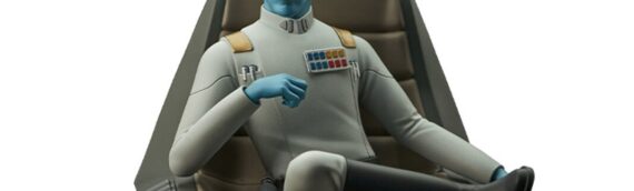 Gentle Giant – Rebels : La statuette de Thrawn sur son trône dans la gamme Premier Collection