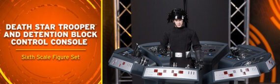 HOT TOYS – Death Star Trooper & Detention block control console Sixth Scale Figures