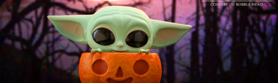 HOT TOYS – Grogu in Pumpkin Cosbaby