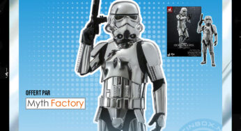 CONCOURS – Calendrier de l’avent : Jour 18 : La figurine Hot Toys du Stormtrooper version chromée offerte par la boutique Myth Factory