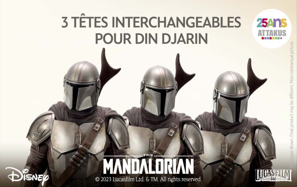 Attakus The Mandalorian et the child Statue 