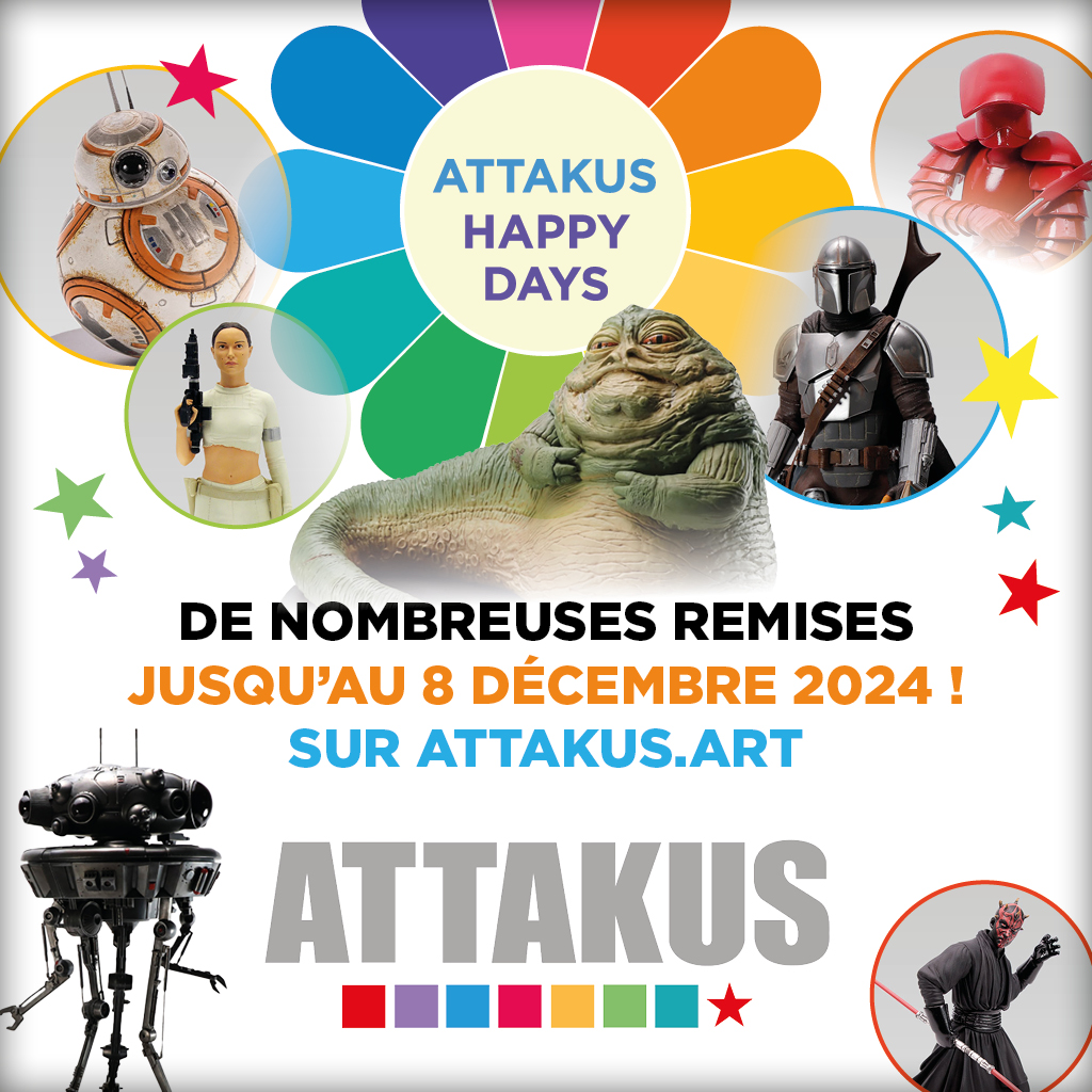 De nombreuses remises jusqu'au 8 décembre 2024 sur ATTAKUS.ART