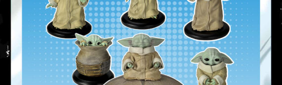 CONCOURS – Calendrier de l’avent : Jour 23 : Le lot des 6 statuettes de Grogu offert par ATTAKUS