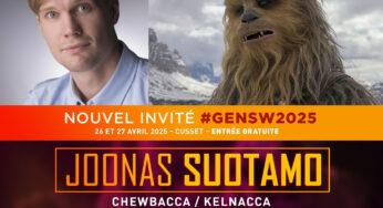Générations Star Wars & SF 2025 : Joonas Suotamo sera présent à Cusset