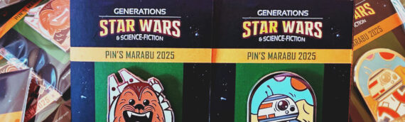 Nouveaux pins exclusifs à Générations Star Wars & SF 2025 – Chewbacca et BB-8 à l’honneur !