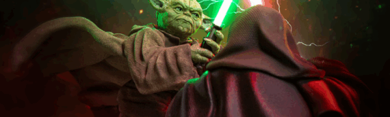 IRON STUDIOS – Yoda vs Palpatine 1/10 scale statue