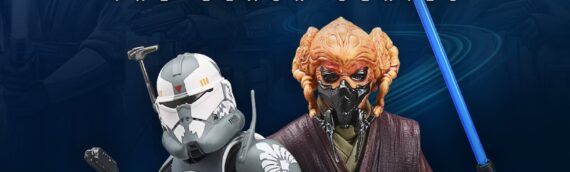 Hasbro – The Black Series : Un coffret de 2 figurines, Plo Koon et le Clone Commander Wolffe