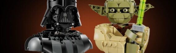 LEGO Star Wars : deux bustes pour Yoda (75438) et Dark Vador (75439)