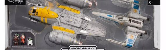 Micro Galaxy Squadron Star Wars – The Razor Crest and X-Wing Set