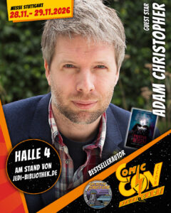 Photo Comic Con de Stuttgart montrant l'auteur Adam Christopher